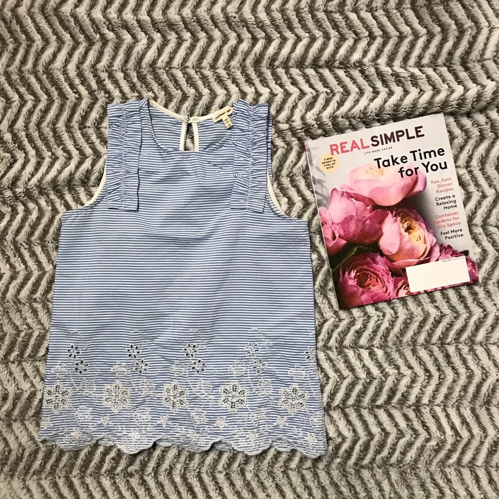 Beautiful Monteau Girl sleeveless top-size 12